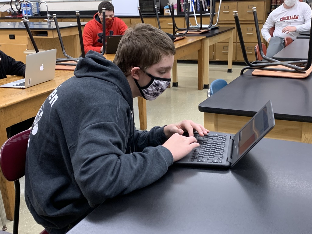 Chad Pemble’s Computer Science students use Khan Academy to design websites.  Students learn skills to lead into future careers. 