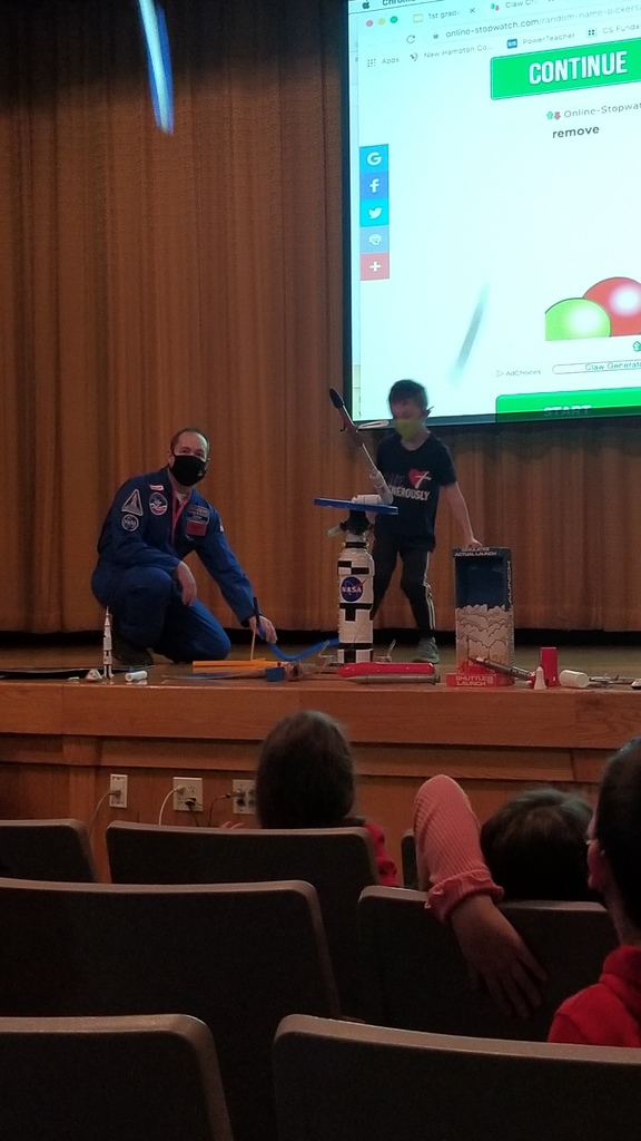 The first graders enjoyed learning about space with Mr. Monteith this morning. We learned a lot about his experience at space academy! Some of us were even lucky enough to launch a rocket! 