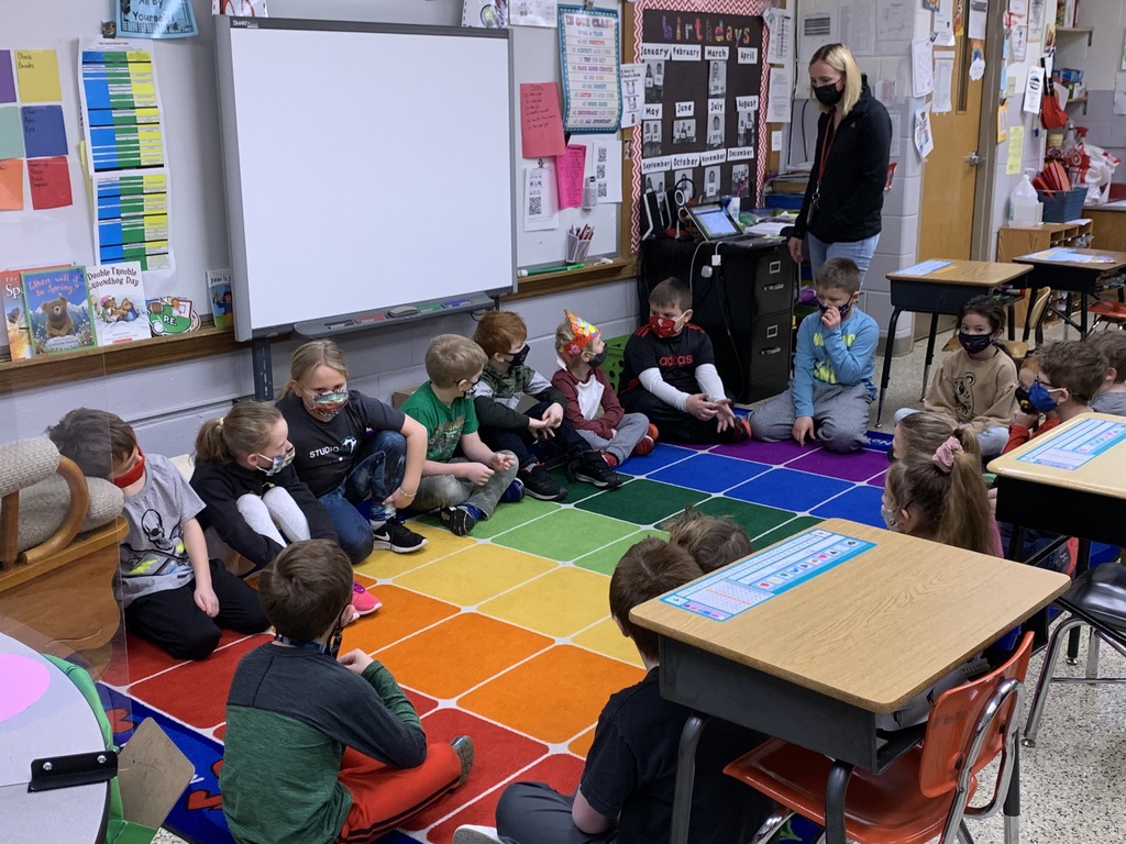 Would you rather fly a kite or ride a scooter?  Part of the morning meeting in Mrs. Wickham’s first grade class. Groundhogs Day brings conversation on what is spring & what does hibernation?  Also a lesson on prediction.