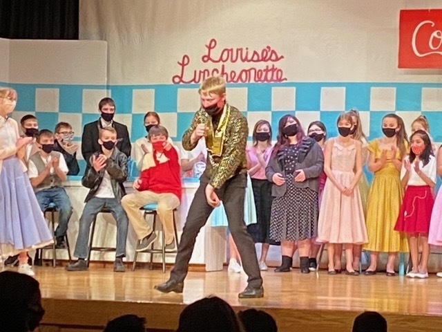 The cast did an amazing job performing for the 5th/6th graders this morning. Performances will be Thursday/Friday Night at 7 pm.