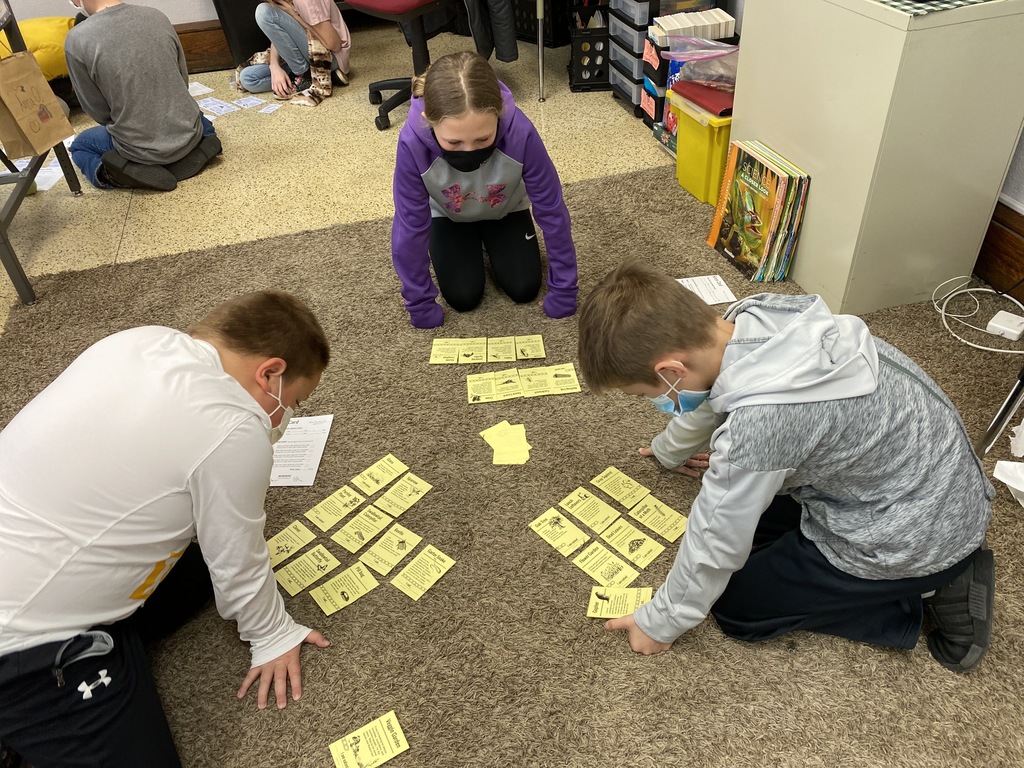 Fourth-graders enjoyed playing the game “Eat or Be Eaten” to help them learn more about food chains.