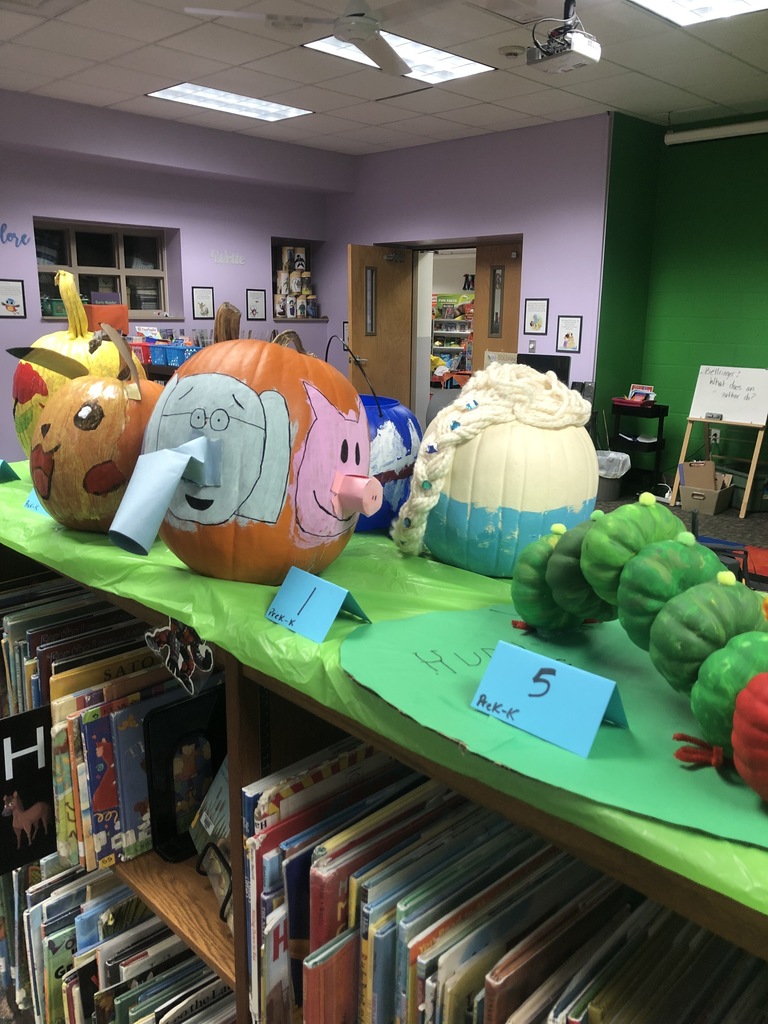 One more day to get pumpkin book characters into the elementary library! Here is the link for the form: https://docs.google.com/.../1wdO1B0J7Rv5ha3YELK4J.../edit...  Check out some of these awesome ones already brought in! 
