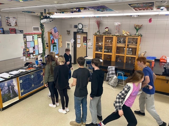 The group were doing their 11th Annual Square Dancing Mitosis Activity.