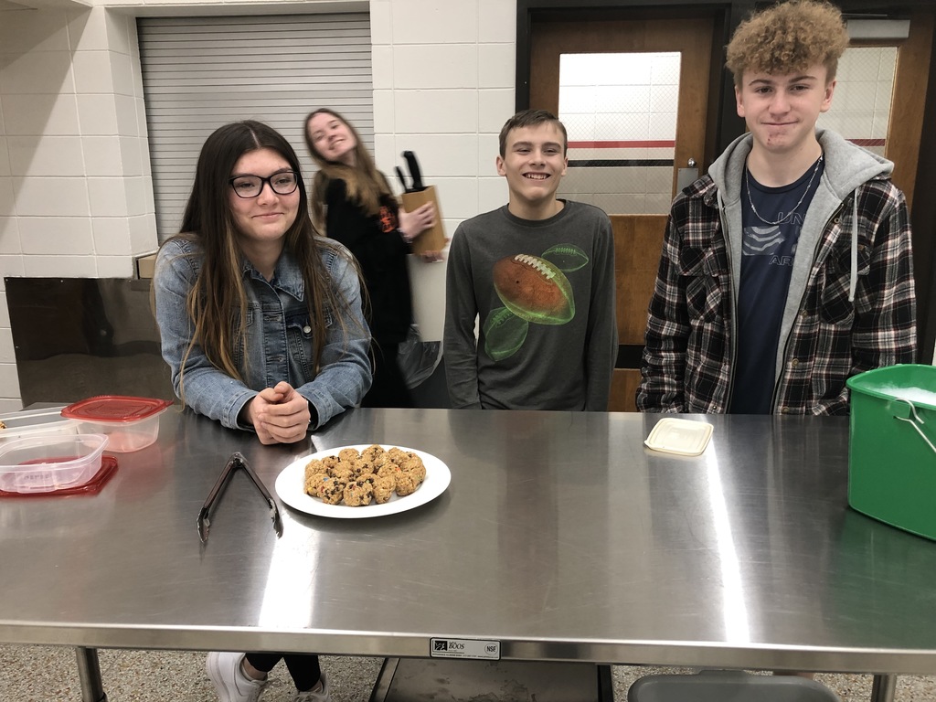 Three Foods I Classes today completed their "Protein Appetizer Lab." The students are learning about food sources of protein and what it does for their bodies. This is a favorite lab of the students. Mrs. Schmitt writes a beef grant from the Iowa Beef Council and pays for any of the meat with grant money. 
