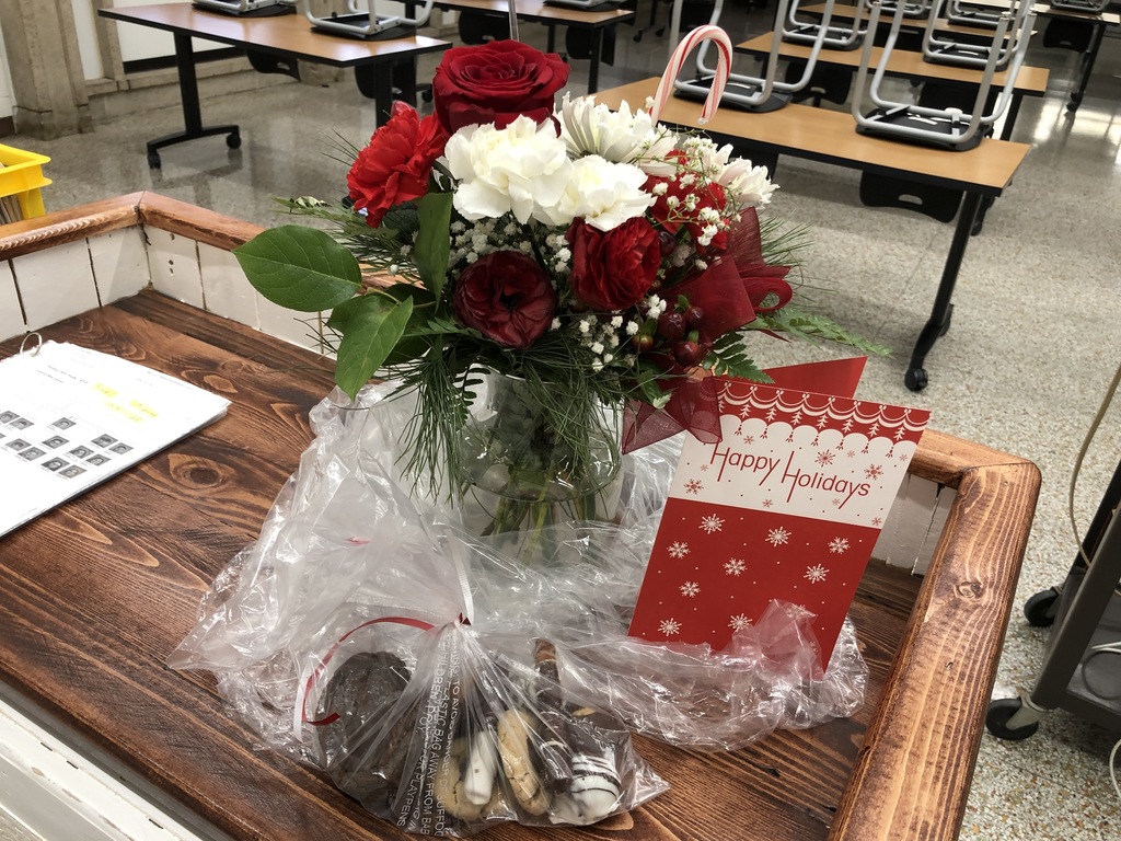 I felt like a queen today being given flowers, a thoughtful card, and treats by four of my Housing & Interior Design students. NHHS students are so wonderful and caring! I just wanted to share how special you made this FCS teacher feel! Thank you, Mrs. April Schmitt