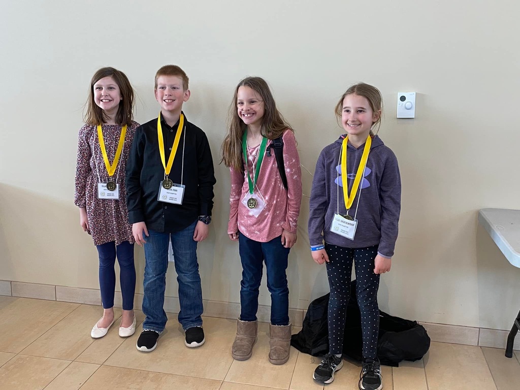 Science Fair results are in . . . Ella (2nd place), Jack (1st place), Amelia (Honorable Mention), Lillee (3rd place).  Congratulations to ALL of our inventors on a job well done!