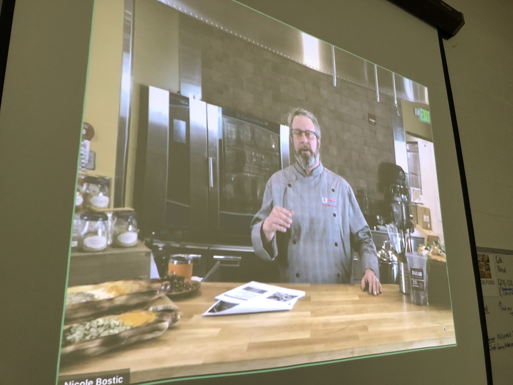 Advanced Foods & Baking & Food Production Classes viewed a Webinar from McCormick Spices. We had just finished our spices and herb unit recently. The Zoom had Chef Gary Patterson talking about spices and showed the students culinary demonstrations. 