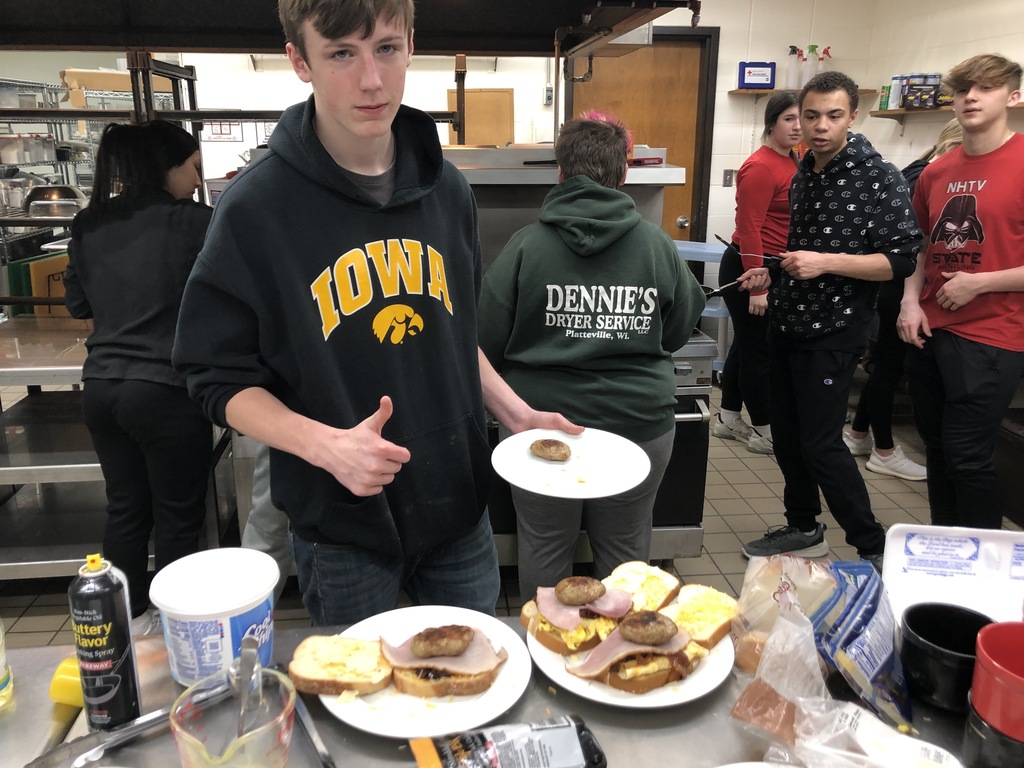 Advanced Foods Class has been learning about different kinds of sandwiches and the origins from around the world. The pictures are from their Sandwich Lab. The students learn on commercial equipment; which will help them transition into the workforce. 