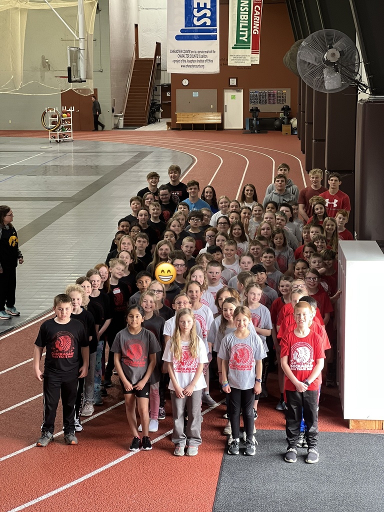 On April 29th, 4th graders from New Hampton Elementary and St. Joe's participated in the Chickasaw TRIBE Track Meet. Students participated in single lap races, two lap races, and a team relay. Students also participated in the Tug-of-War against teams and even high school students! Many thanks go out to the sponsors (listed below) and the volunteers who help make this event run smoothly and so much fun for the students! Winners received prizes from American Solutions for Business:  1 lap race winners: Gracie Rahlf and Bryan Rayo Jiron 2 lap race winners: Jet Lester and Aspyn Anderson Relay race winners: Brody Orthaus, Caden Burns, Alex Sabelka, and Klair Meyer Tug-of-War Champions: the Black team!   Way to go 4th graders!   Sponsors: Kennedy & Kennedy Law Office TriMark Omega Principal Financial Ryan Rausch Rochford Insurance Agency  Vern Laures Auto Center  CWC Kahn Tile  Security State Bank Fidelity Bank & Trust Luana Savings Bank Bank Iowa First Citizens Bank Boeding, Speltz & Wernimont Dentistry New Hampton Dental Associates American Solutions for Business Underwood Farms  Dungey’s Furniture & Flooring	