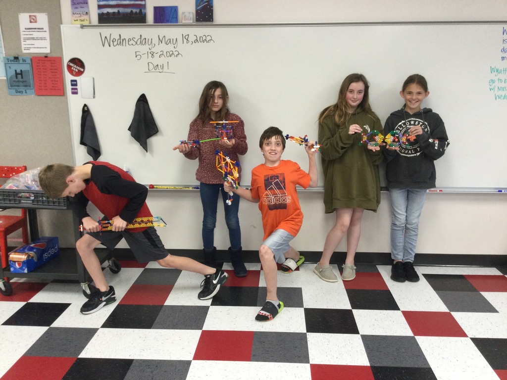 Students finished sharing their k’nex inventions today. Their creativity is awesome!