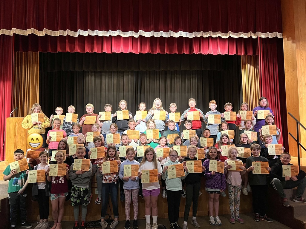 4th graders finished off the year with their Quarter 4 awards! These students were celebrated for their academic success in Q4. They were also recognized for following the TRIBE expectations and for Bringing Up their Grades with the B.U.G. Award. Congrats 4th graders! 