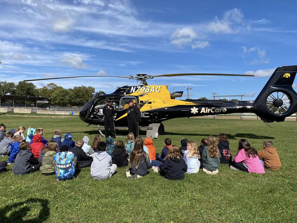 New Hampton fourth graders were invited to the Nashua fairgrounds for Farm Safety Day.  We learned about being safe in many different situations.  Thank you to Jenna Steffen and all the presenters who made this day possible.