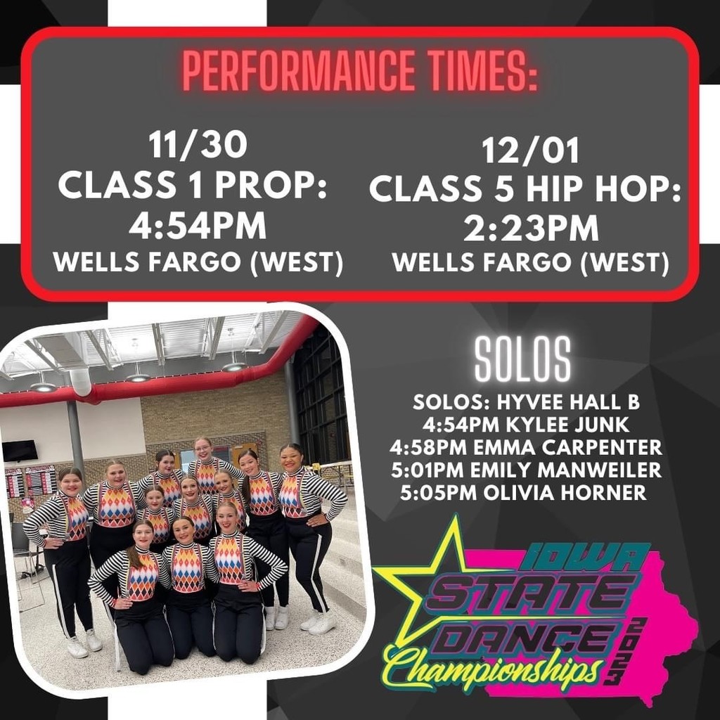 Our Dance Team competes today in Small School Prop at 4:54pm! Good luck girls! Live stream is available to purchase here-  https://www.isdtalive.com