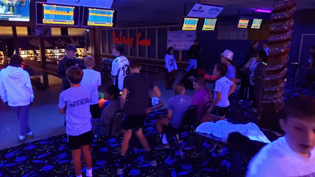 th graders went bowling for their quarter 2 reward party.