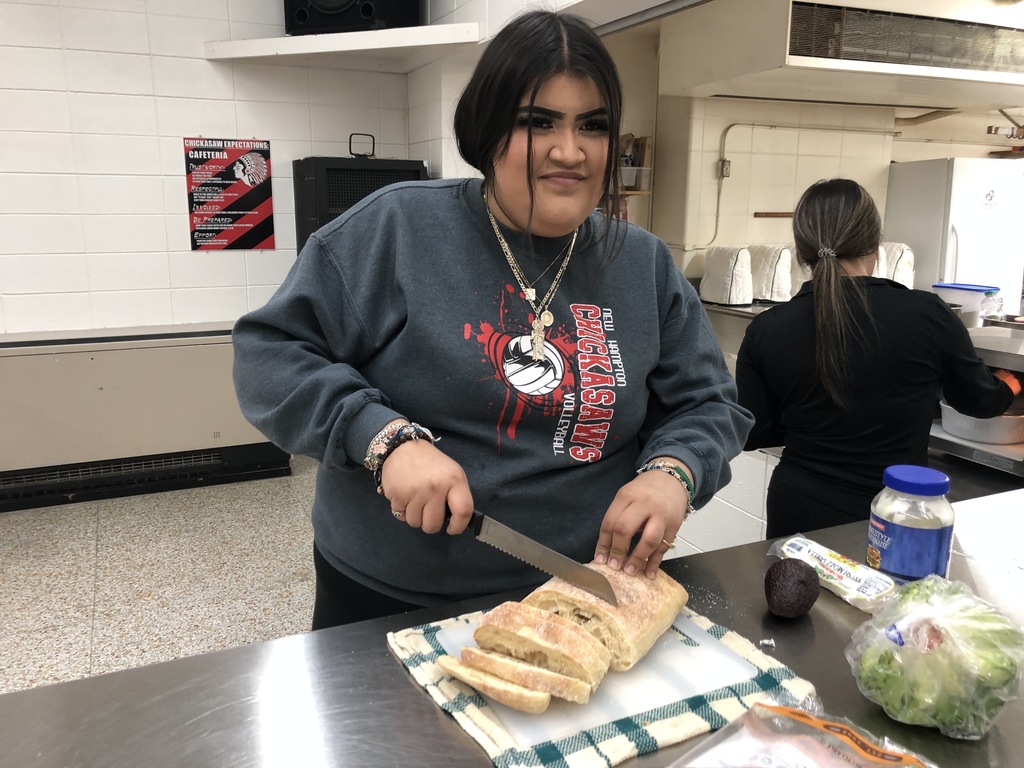 Foods I Class made paninis. Panini means "sandwich" in Italian. They chose different meats, cheese, and vegetables to go inside each one. It looks easy, but there definitely is a knack to making. 