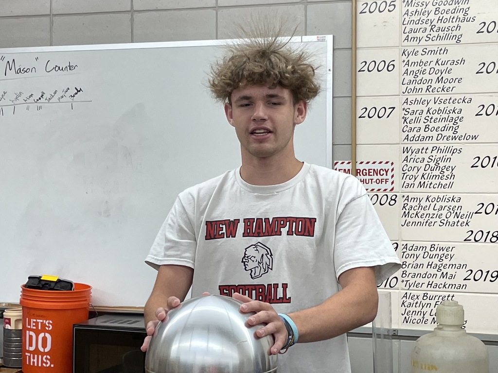 "HAIR-RAISING TIME IN CHEMISTRY CLASS!"