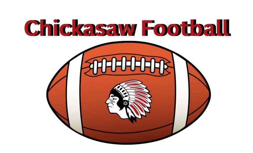 Good luck to the football teams!! The 9th football game against the Osage Green Devils will start at 5 pm this evening at Home. The varsity football game will be followed at 7:30pm. We also will be featuring our Dance Team performing at 6:45pm. Please bring an item to the game to pack the truck for our local food bank also sponsored by the Dance Team! Go Chickasaws!!