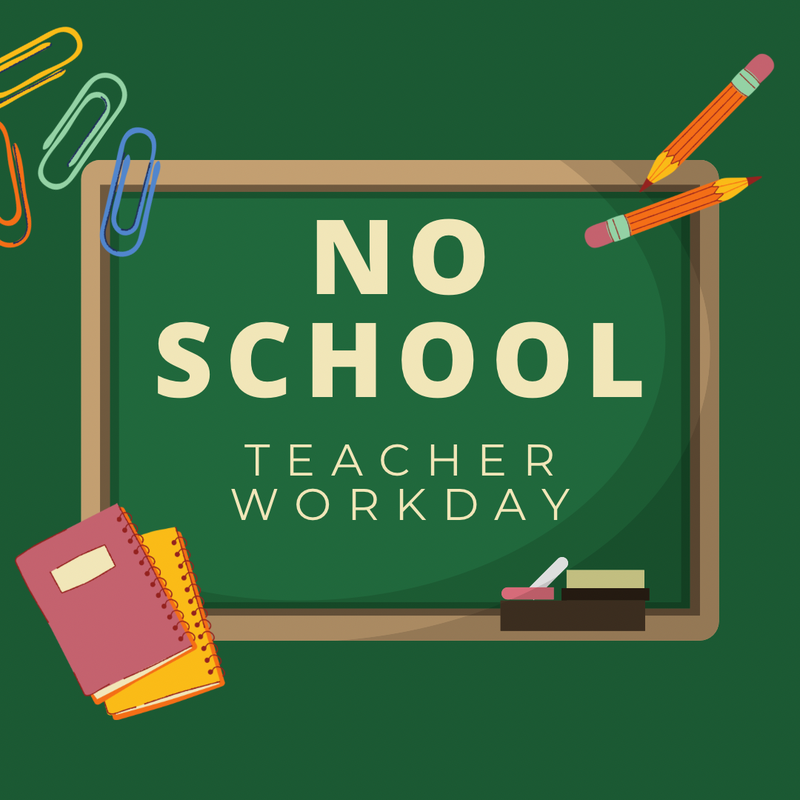 We will not have school on Monday, September 18 due to professional development day!